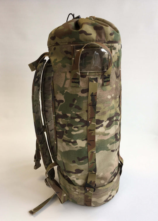 Side view of camouflage Anderson Rescue Solutions Breakout Rope Bag