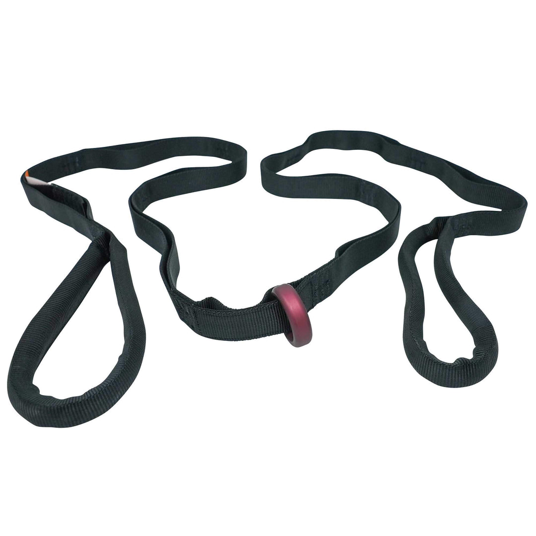 Black Anderson Rescue Solutions Multi-Loop Rescue Strap with rigging ring