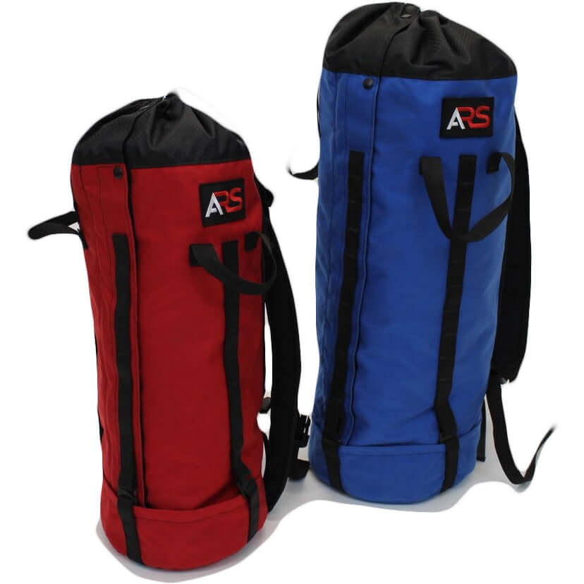 Red and blue Anderson Rescue Solutions Breakout Rope Bags