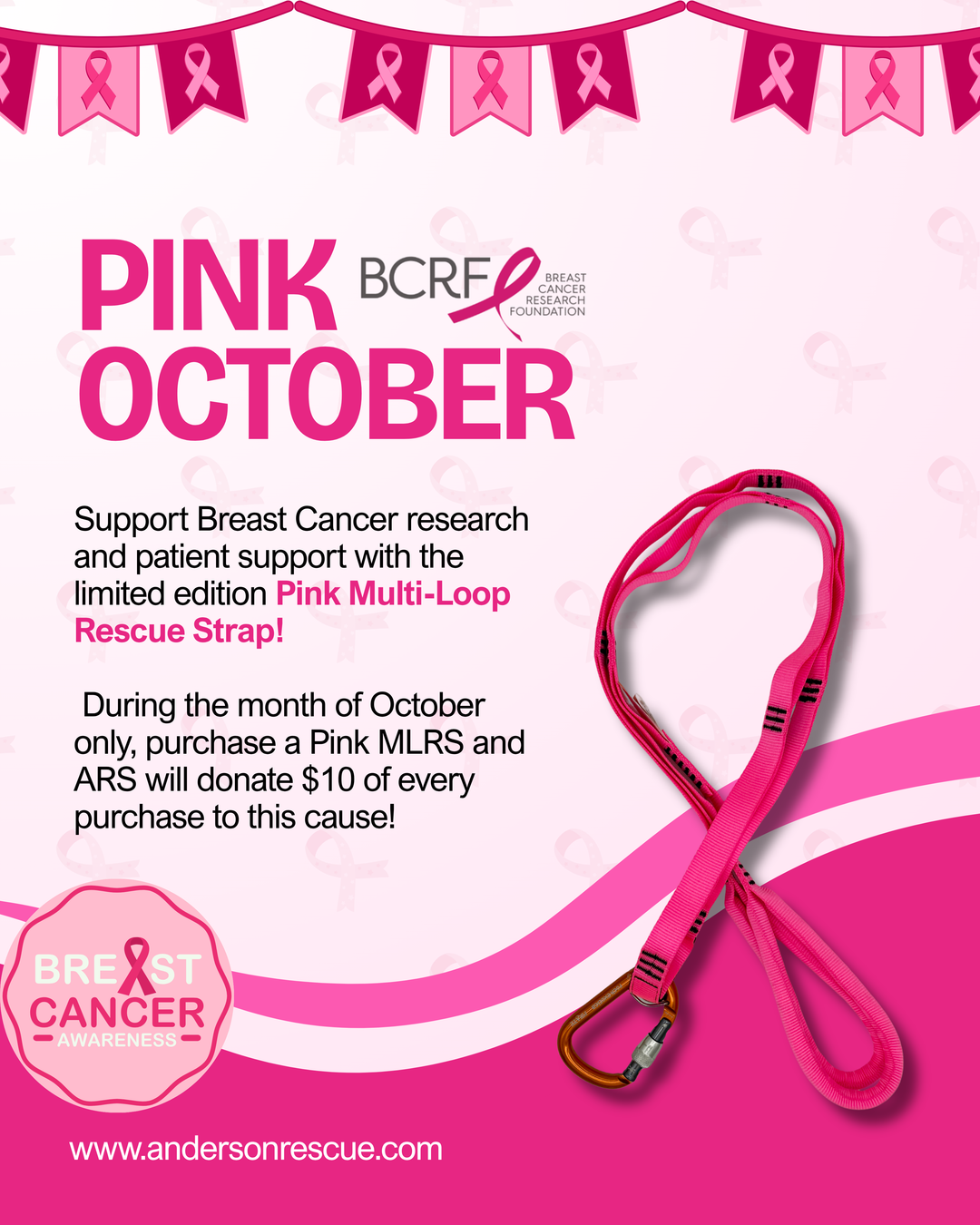 Limited Edition Pink Multi-Loop Rescue Strap
