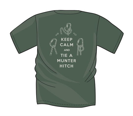 LIMITED EDITION! "Keep Calm and Tie a Munter Hitch" T-Shirt