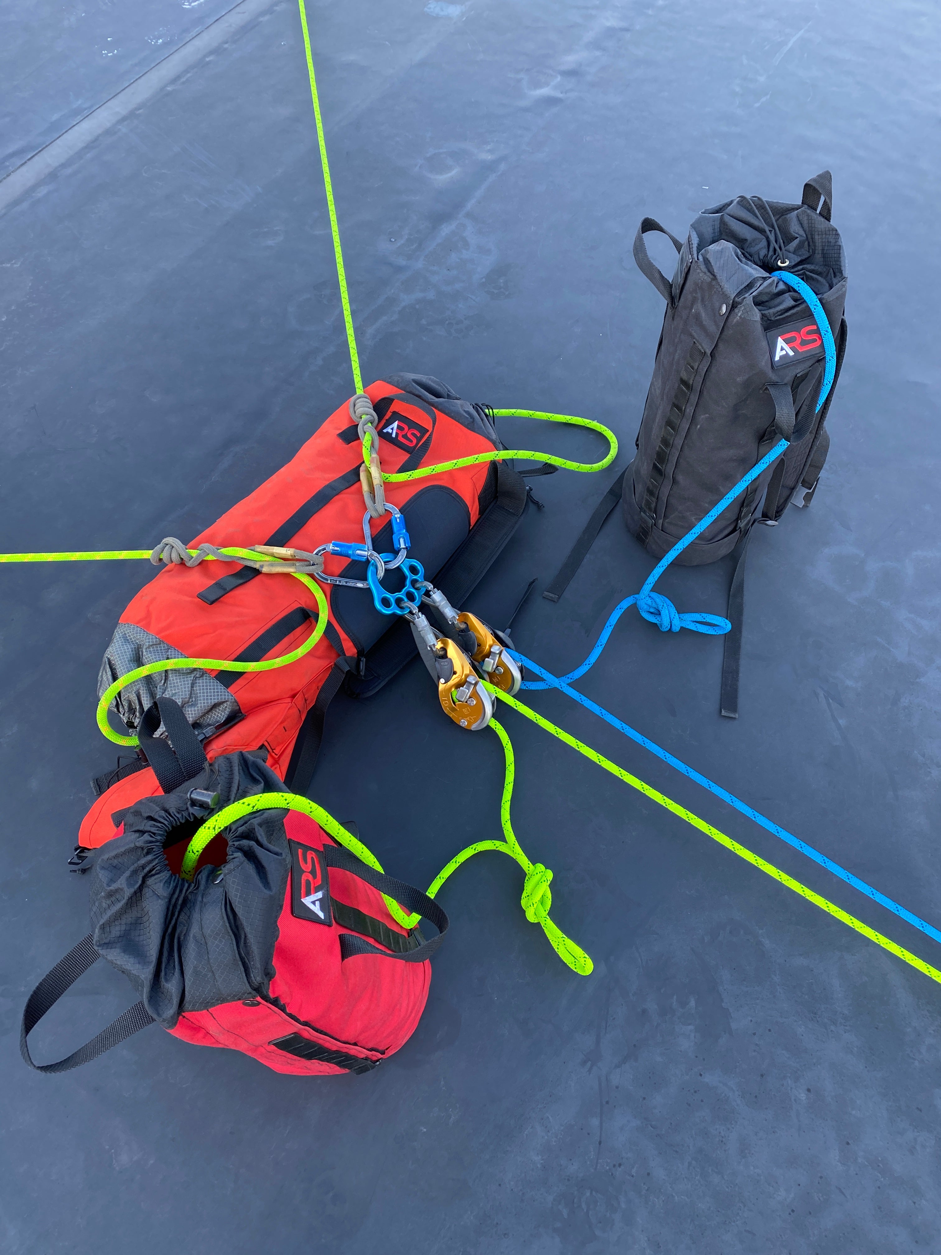 rock climbing gear bag