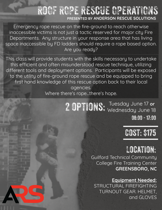 Roof Rope Rescue Operations Class