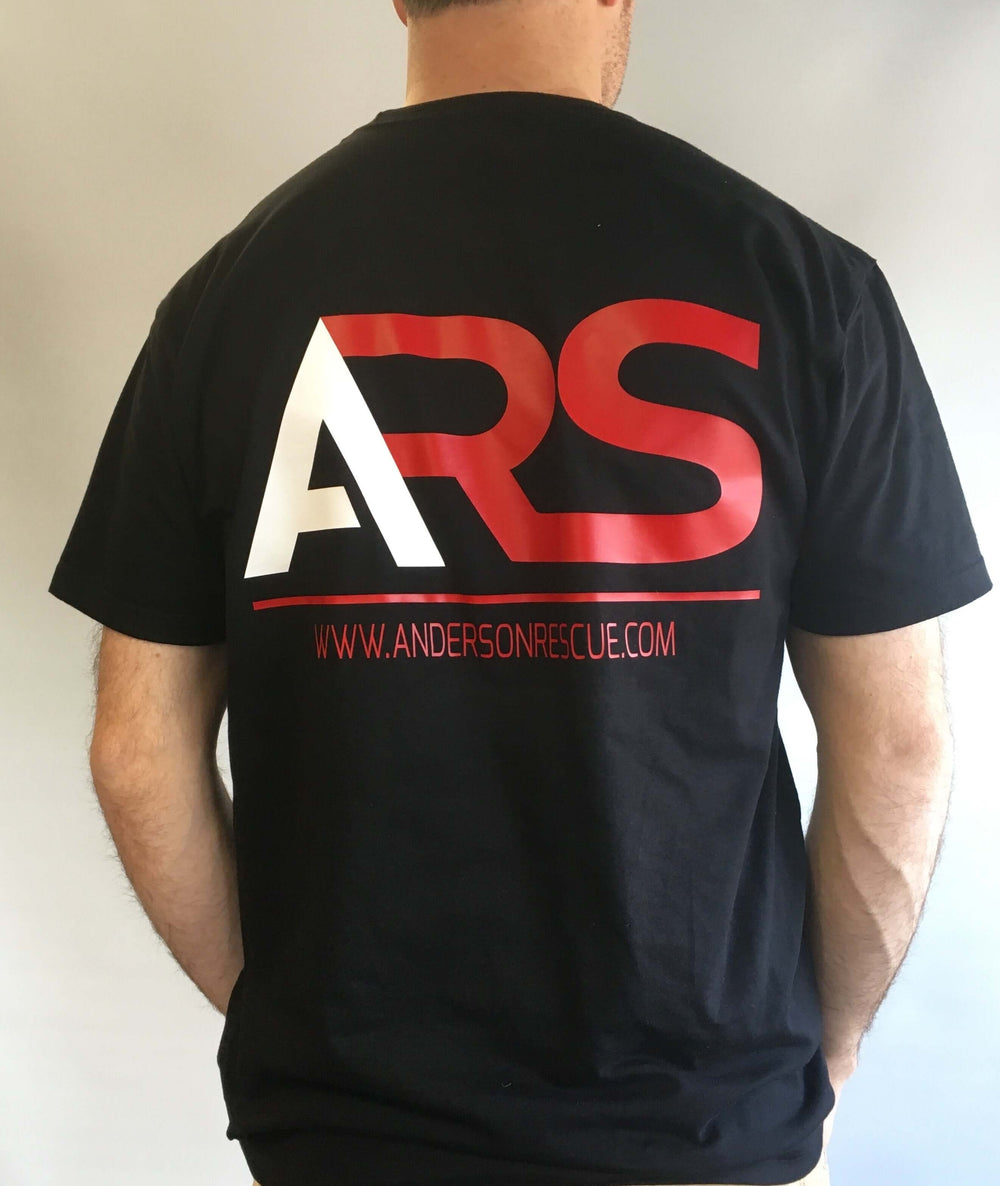 Back view of Anderson Rescue Solutions t-shirt