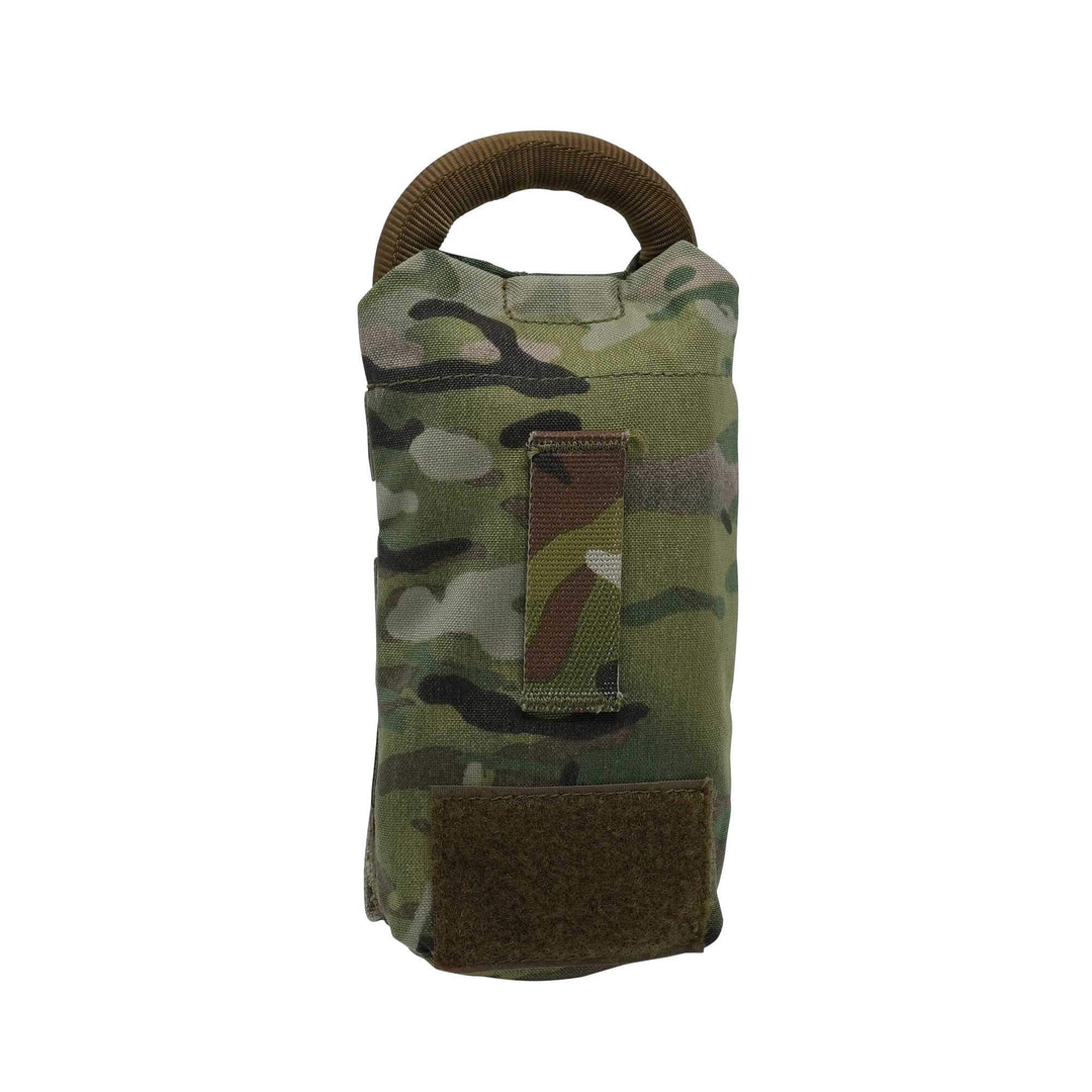 Front view of camouflage Tactical Rapid Deployment Bag