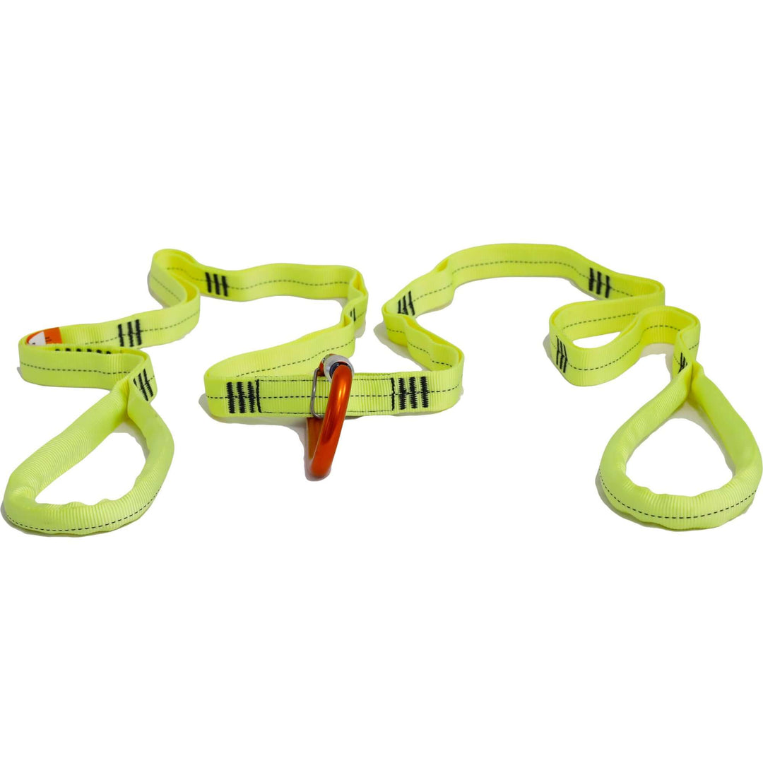 ARS, Multi-Loop Rescue Strap with Carabiner, Yellow